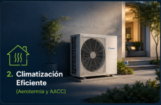 Climatización eficiente - Aerotermia y aire acondicionado